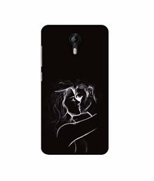 Amazon Brand - Solimo Designer Kissing Couple 3D Printed Hard Back Case Mobile Cover for Micromax Canvas Nitro 4G E455