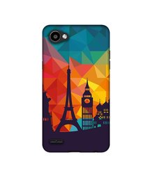 Amazon Brand - Solimo Designer Colored Paris UV Printed Soft Back Case Mobile Cover for LG Q6