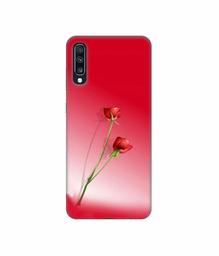 Amazon Brand - Solimo Designer Red Roses 3D Printed Hard Back Case Mobile Cover for Samsung Galaxy A70