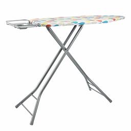 AmazonBasics Ironing Board with H-Shaped Iron Rest, Large 122x43 cm - Grey