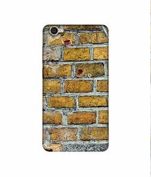 Amazon Brand - Solimo Designer Yellowesh Brick Texture 3D Printed Hard Back Case Mobile Cover for Vivo Y55L