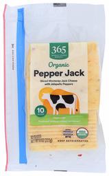 365 by Whole Foods Market, Organic Cheese Slices, Pepper Jack (10 Slices), 8 Ounce