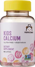 Amazon Brand - Mama Bear Kids Calcium + D, Bone Health, 60 Gummies (30 Day Supply), Non-GMO, Vegetarian, Gluten Free