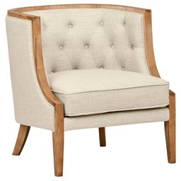 Amazon Brand – Stone & Beam Laurel Rounded Accent Chair, 29.5