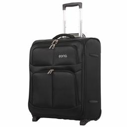 Eono easyJet 56x45x25 British Airways Jet2 Iberia Maximum Maximum 2 Rolls 60L Lightweight Cabin Luggage Trolley Suitcase Cabin Luggage Travel Suitcase Luggage Luggage Black