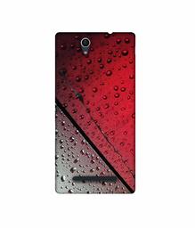 Amazon Brand - Solimo Designer Water Drop On Glass 3D Printed Hard Back Case Mobile Cover for Sony Xperia C3 Dual