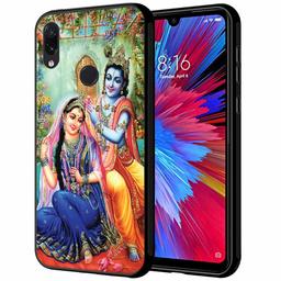 Amazon Brand - Solimo Designer Lord Radha Krishna Printed Hard Back Case Mobile Cover for Redmi Note 7 Pro & Redmi Note 7