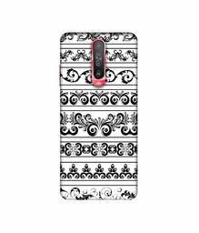 Amazon Brand - Solimo Designer Black Multi Patterns 3D Printed Hard Back Case Mobile Cover for Poco X2 / Mi Redmi K30