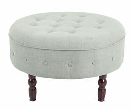 Ravenna Home Larry Contemporary Ottoman, 33.46