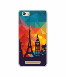 Amazon Brand - Solimo Designer Colored Paris UV Printed Soft Back Case Mobile Cover for Gionee Marathon M5 lite