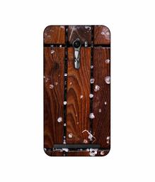 Amazon Brand - Solimo Designer Wood with Snow 3D Printed Hard Back Case Mobile Cover for Asus Zenfone Selfie ZD551KL