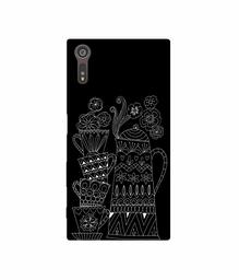 Amazon Brand - Solimo Designer Cups and Tea Pot 3D Printed Hard Back Case Mobile Cover for Sony Xperia XZ Dual