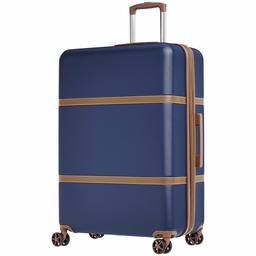 AmazonBasics - Trolley rigido Vienna, 78 cm, Blu Marino