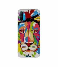 Amazon Brand - Solimo Designer Lion Multicolor Vector 3D Printed Hard Back Case Mobile Cover for Realme C3