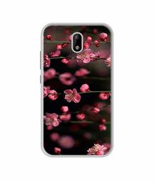 Amazon Brand - Solimo Designer Pink Flowers UV Printed Soft Back Case Mobile Cover for Itel A23