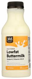 365 Everyday Value, Buttermilk Low Fat Point, 16 Fl Oz