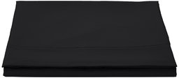 AmazonBasics Drap plane en microfibre, 180 x 290 + 10 cm - Noir