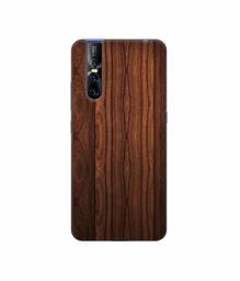 Amazon Brand - Solimo Designer Wooden Texture 3D Printed Hard Back Case Mobile Cover for Vivo V15 Pro