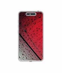 Amazon Brand - Solimo Designer Water Drop On Glass UV Printed Soft Back Case Mobile Cover for Micromax Dual 4 E4816