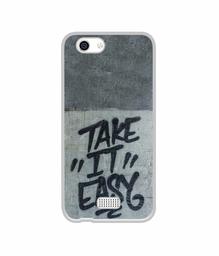 Amazon Brand - Solimo Designer Take It Easy UV Printed Soft Back Case Mobile Cover for Lyf C451