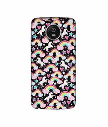 Amazon Brand - Solimo Designer Unicorn Texture 3D Printed Hard Back Case Mobile Cover for Motorola Moto G5