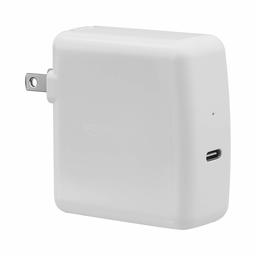 AmazonBasics 65W One-Port USB-C 3.0 Wall Charger for Laptops, Tablets and Phones - White