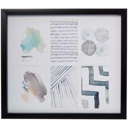 AmazonBasics Photo Frames - 6-Opening 4'x6' Collage, Black