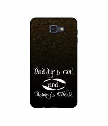 Amazon Brand - Solimo Designer Daddy's Girl and Mummy World UV Printed Soft Back Case Mobile Cover for Samsung Galaxy J5 Prime