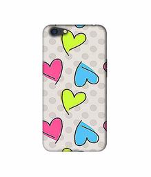 Amazon Brand - Solimo Designer Multicolor Heart 3D Printed Hard Back Case Mobile Cover for Oppo A71