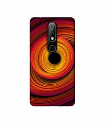 Amazon Brand - Solimo Designer Circle Patternn 3D Printed Hard Back Case Mobile Cover for Nokia 6.1 Plus