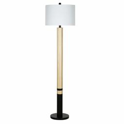 Amazon Brand – Rivet Scandinavian Striped Floor Lamp, LED Bulb Included, 58.25