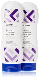 Amazon Brand - Solimo General Protection Sunscreen Lotion SPF 50, 10.4 Fluid Ounce (Pack of 2)