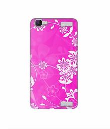 Amazon Brand - Solimo Designer Flower Pattern 3D Printed Hard Back Case Mobile Cover for Vivo V1 Max