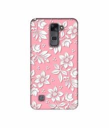 Amazon Brand - Solimo Designer White Flower Pattern 3D Printed Hard Back Case Mobile Cover for LG Stylus 2