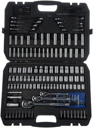 AmazonBasics Mechanic Socket Tool Kit Set With Case - Set of 201