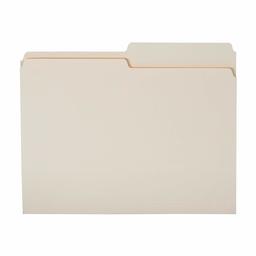 AmazonBasics File Folder - Basic, 1/2 Tab, Manila, Letter, 36-Pack