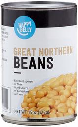 Amazon Brand - Happy Belly Great Northern Beans, 15 oz