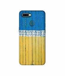 Amazon Brand - Solimo Designer Wooden Pattern 3D Printed Hard Back Case Mobile Cover for Oppo A7