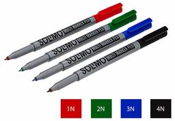 Amazon Brand - Solimo Permanent Multi-Markers /CD/DVD marker -Pack of 10