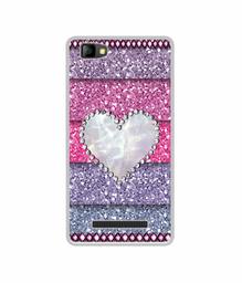 Amazon Brand - Solimo Designer Stone Heart UV Printed Soft Back Case Mobile Cover for Lyf Flame 8