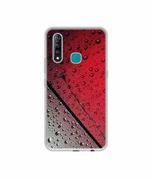 Amazon Brand - Solimo Designer Water Drop On Glass UV Printed Soft Back Case Mobile Cover for Vivo Z1 Pro