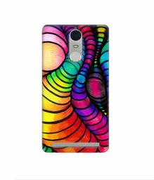 Amazon Brand - Solimo Designer Semi Circle Texture 3D Printed Hard Back Case Mobile Cover for Lenovo K5 Note