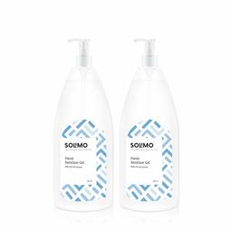 Amazon Brand - Solimo Hand Sanitizer Gel (72% Ethanol Absolute) - 500 ml (Pack of 2)