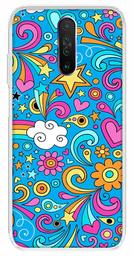 Amazon Brand - Solimo Designer Multicolor Art Design Blue Printed Soft Back Case Mobile Cover for Poco X2 / Xiaomi Redmi K30