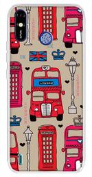 Amazon Brand - Solimo Designer Multicolor Bus Brown Pattern Printed Soft Back Case Mobile Cover for Tecno Spark Go Plus