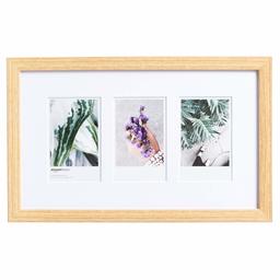 AmazonBasics Photo Frame for use with Instax - 3-Opening - 3.25