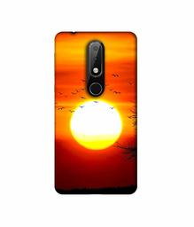 Amazon Brand - Solimo Designer Sunset View 3D Printed Hard Back Case Mobile Cover for Nokia 6.1 Plus