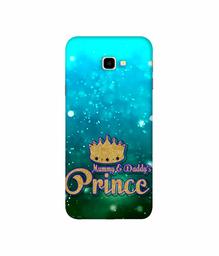 Amazon Brand - Solimo Designer Mummy & Daddy's Prince 3D Printed Hard Back Case Mobile Cover for Samsung Galaxy J4 Plus