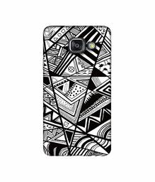 Amazon Brand - Solimo Designer Random Pattern 3D Printed Hard Back Case Mobile Cover for Samsung Galaxy A3 (2016)