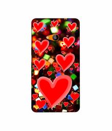 Amazon Brand - Solimo Designer Heart Texture on Glitters 3D Printed Hard Back Case Mobile Cover for Microsoft Lumia 535